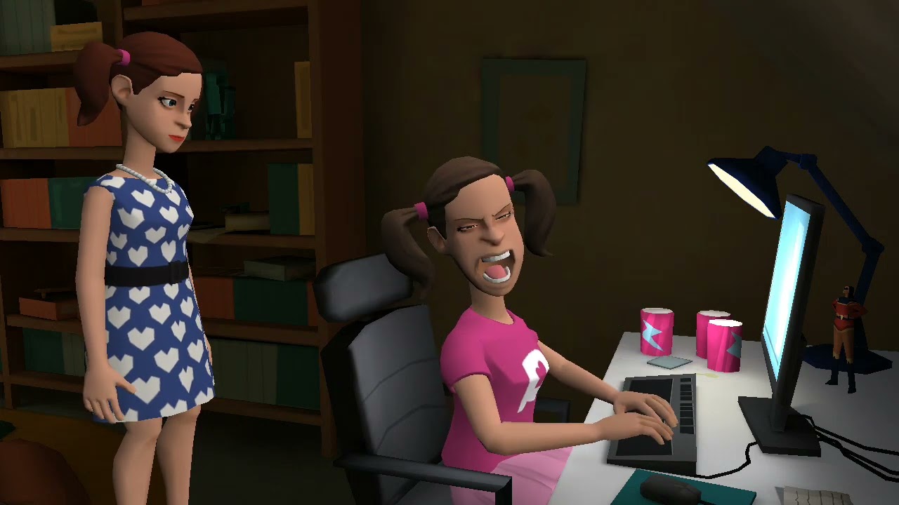 Bratty Teenager Genevie: Evil Stephanie: And Clyde Ruins @SuperheroSpiderManCartoonMan Birthday/Grou