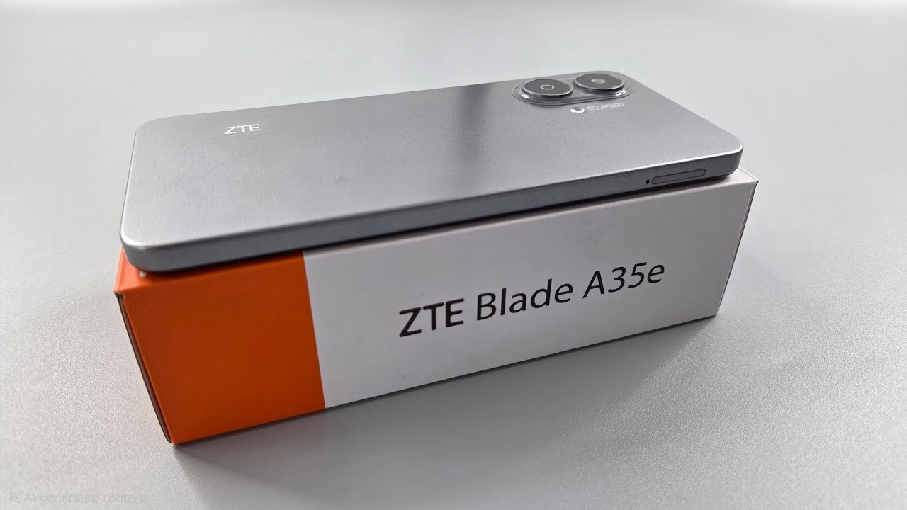 ZTE Blade A35e Unboxing & Camera Test | Silver Gray Colour | Retail Unit 