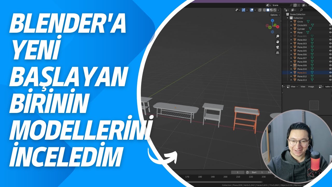 Blender'a Yeni Başlayan Birinin Modellerini İnceledim #blenderdersleri #modelleme #blender