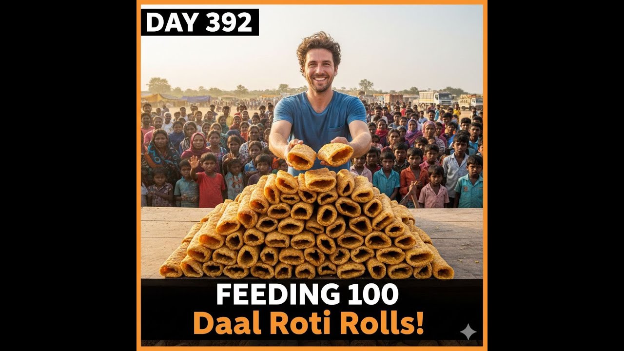 Cooking 100 daal roti rolls for the homeless (Day 392 Ride-along)