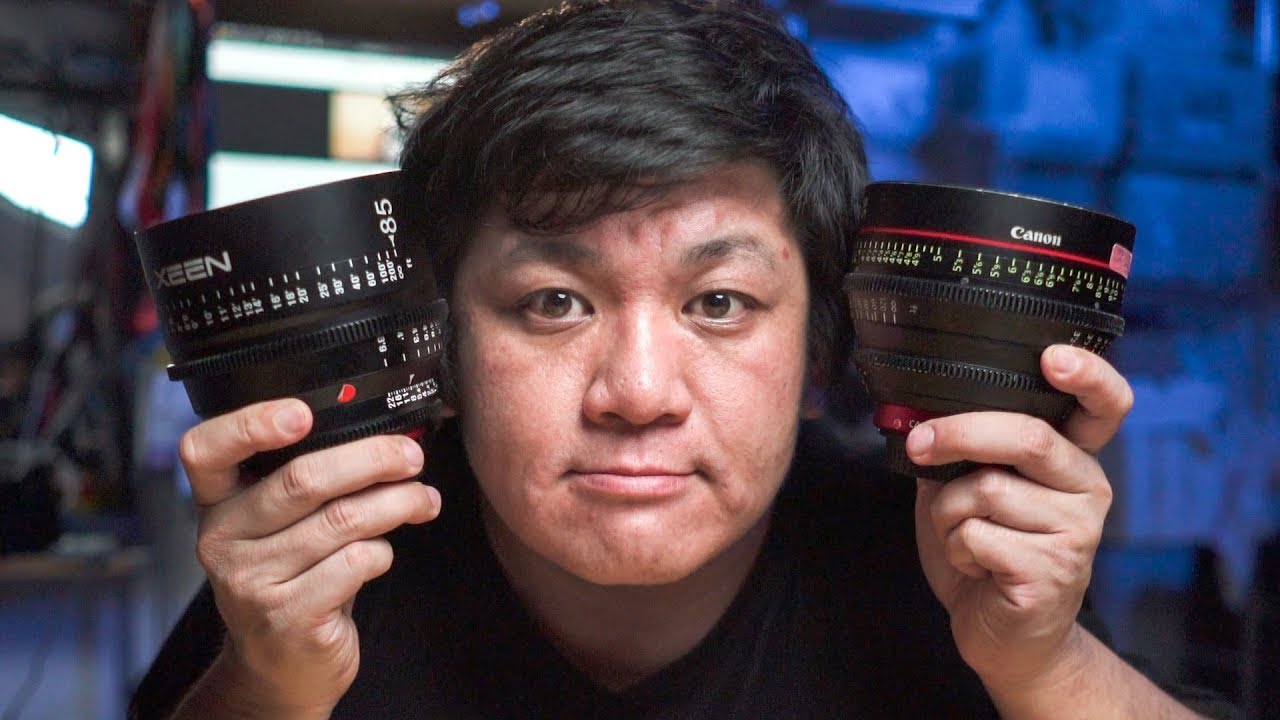 Xeen 85mm T1.5 vs Canon CN-E 85mm T1.3 lens comparison #chungdha #xeen #samyang #canon #cinelens
