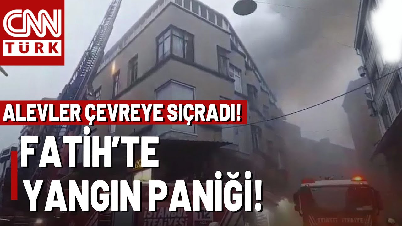 Fatih’te Yangın Alarmı: Ayakkabı İmalathanesindeki Alevler Çevreyi Sardı!