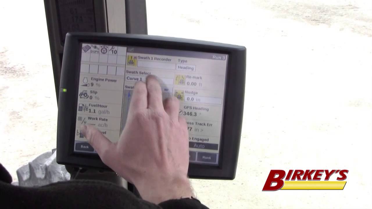 Birkey's: Setting up a swath selection on a Pro 700 monitor