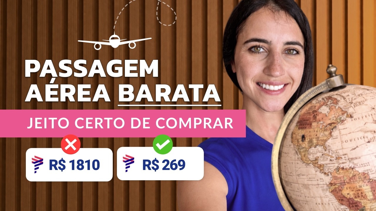 COMO COMPRAR PASSAGEM A&Eacute;REA BARATA em 2026 | SEGREDO REVELADO | MELHOR SITE | VOOS MELHORES PRE&Ccedil;OS