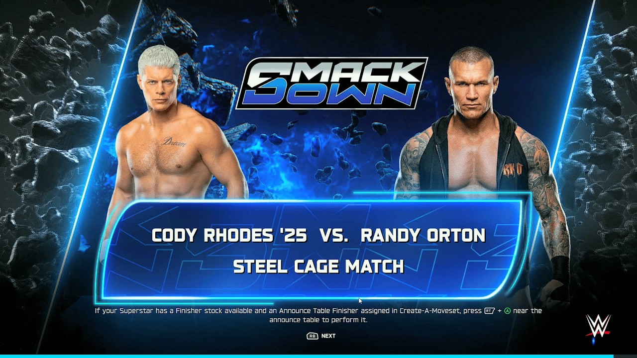 WWE 2K25 - Коди Роудс против Рэнди Ортона | Legacy взрывается в стальной клетке