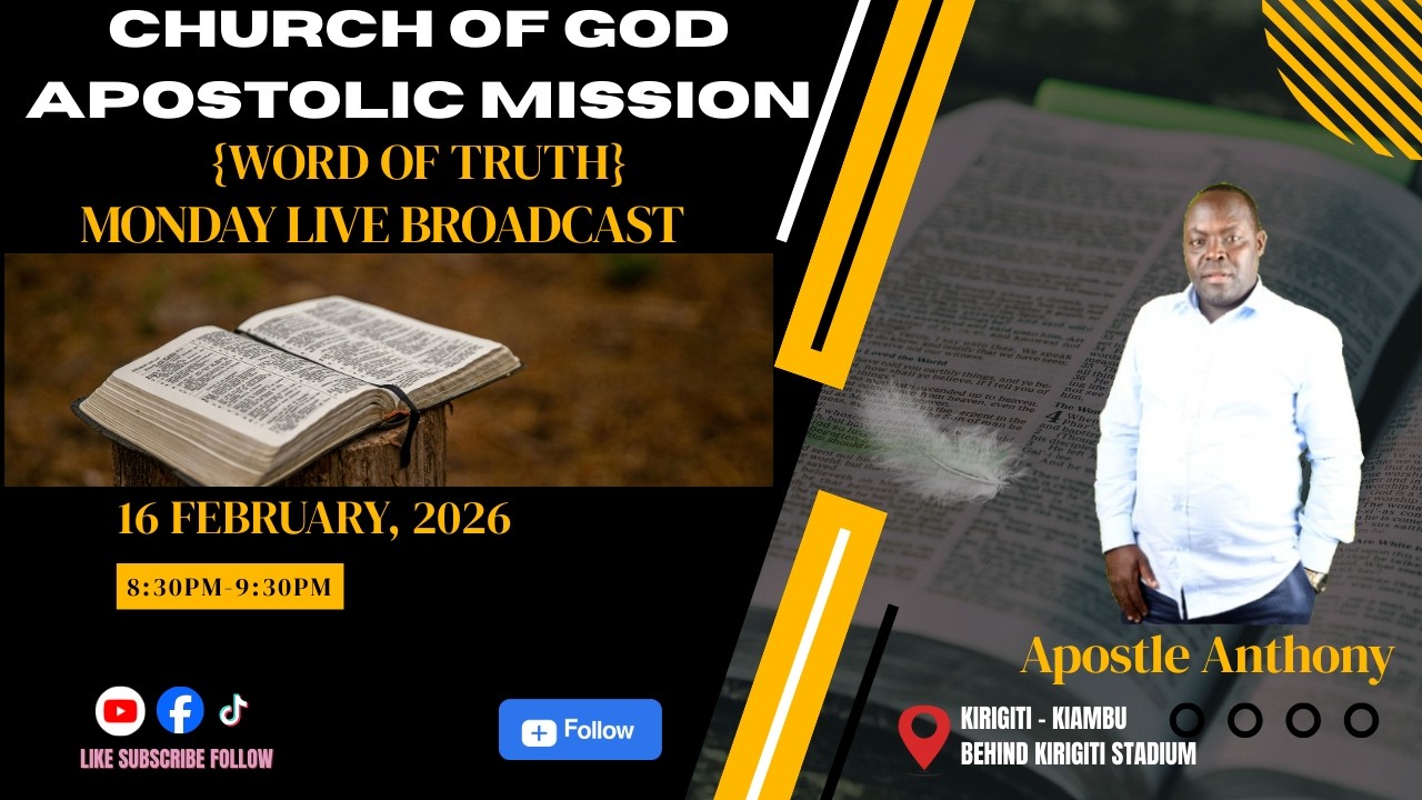 COGAM {WORD OF TRUTH}MONDAY LIVE BROADCAST(16.02.2026)
