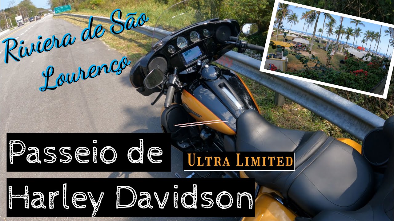 Praia de Riviera de São Lourenço - SP | De Harley Davidson Ultra Limited