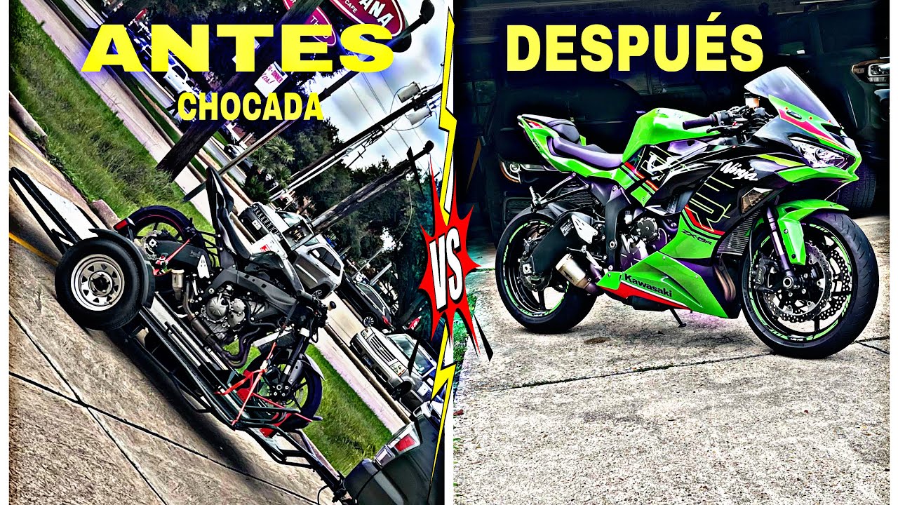 Kawasaki Ninja ZX-6R  Chocada RESTAURACION !!!!