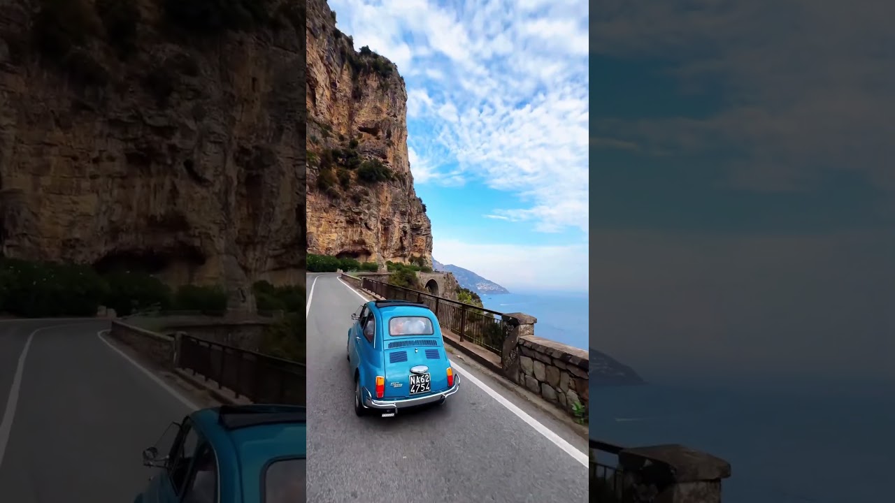 Explore the Amalfi Coast in a vintage Car  Fiat 500! 🇮🇹🚗 @SorrentoVoyage