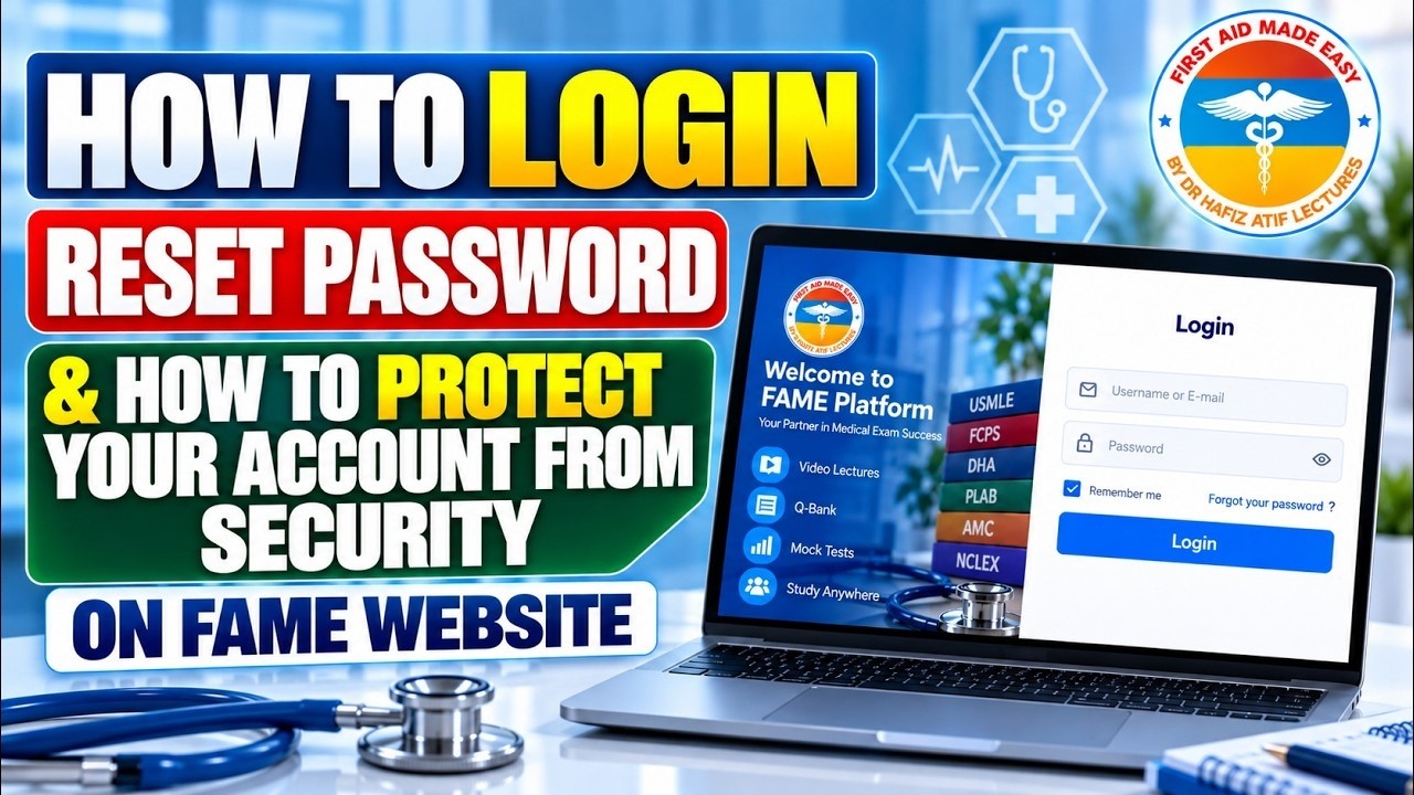 HOW TO LOGIN | RESET PASSWORD & HOW TO PROTECT YOUR ACCOUNT FROM SECURITY | ON FAME WEBSITE