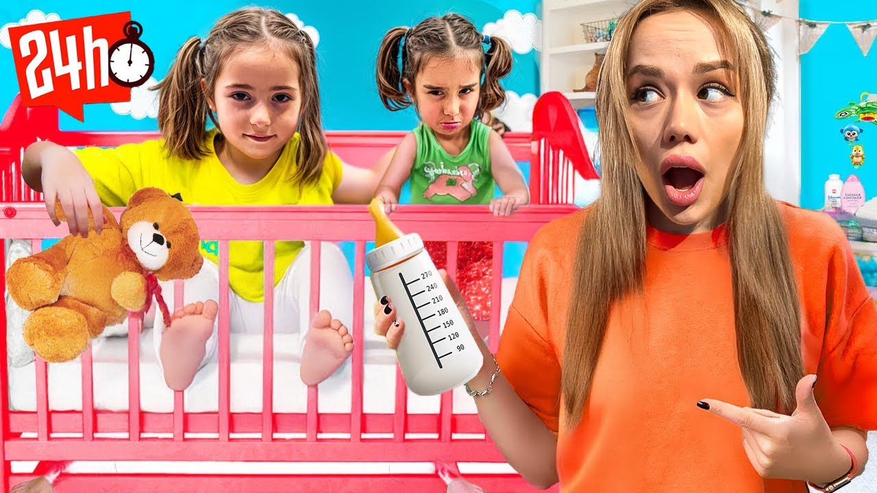 İKİ BEBEK BAKARAK BİR GÜN GEÇİRMEK ?! *Öykü Kıskandı, Defne Ağladı* | Gamze Karta