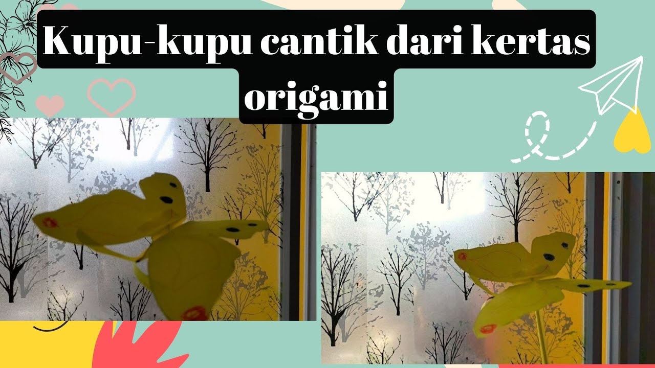 Make cute butterflies from origami paper | diy origami | crafts | cute origami @visitakreasi8112