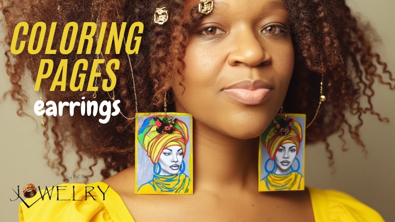 Coloring Page Earrings That Actually Look Designer | Jewelry Hack