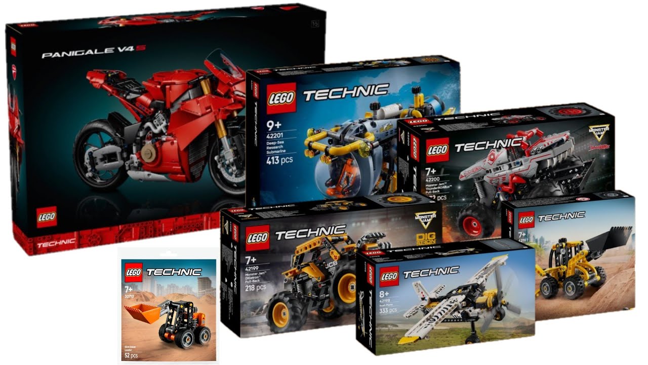 All LEGO Technic sets January 2025 Compilation/Collection Speed Build