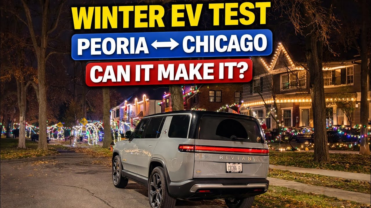 I Road-Tripped My Rivian R1S in Illinois Winter… Real Range Shocked Me