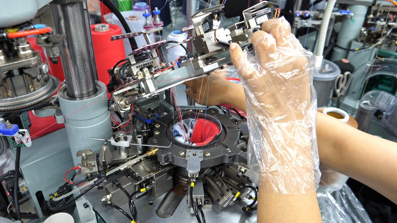 양말 만드는 과정 / the process of making socks / South Korean factories