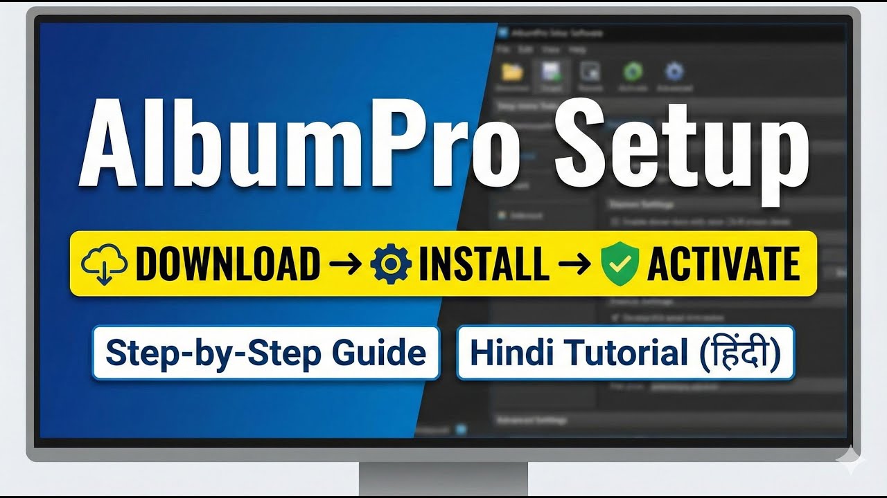AlbumPro Software Full Tutorial | Download, Install, Activate & Data Setup Step-by-Step (Hindi)