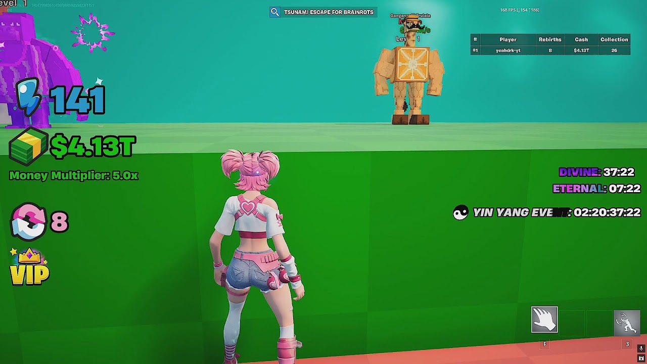 Fortnite #Tsunami escape for brainrots