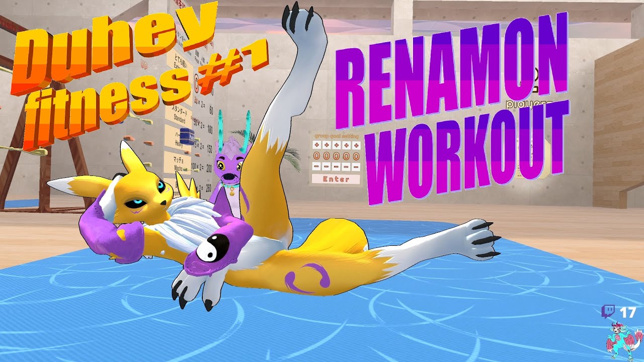 Duhey Twitch Fitness #1 (The Renamon Special ) (raw footage from my Twitch) (4k)