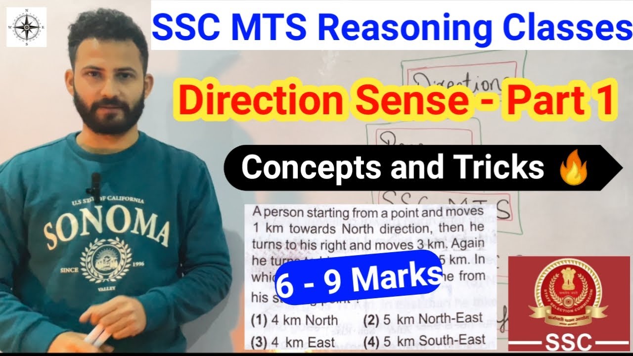 Направления — Классы по логическому мышлению SSC MTS | Хитрости и концепции 🔥🔥 Класс SSC MTS 2025...