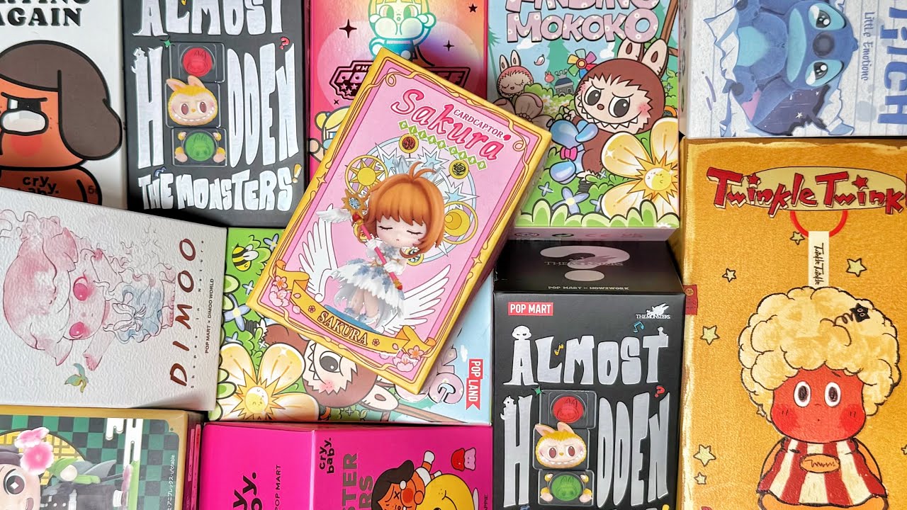 【#3】ASMR🎧大量のブラインドボックス開封してみた！🎁ラブブPOPMART blind box unboxing No Talking LABUBU 