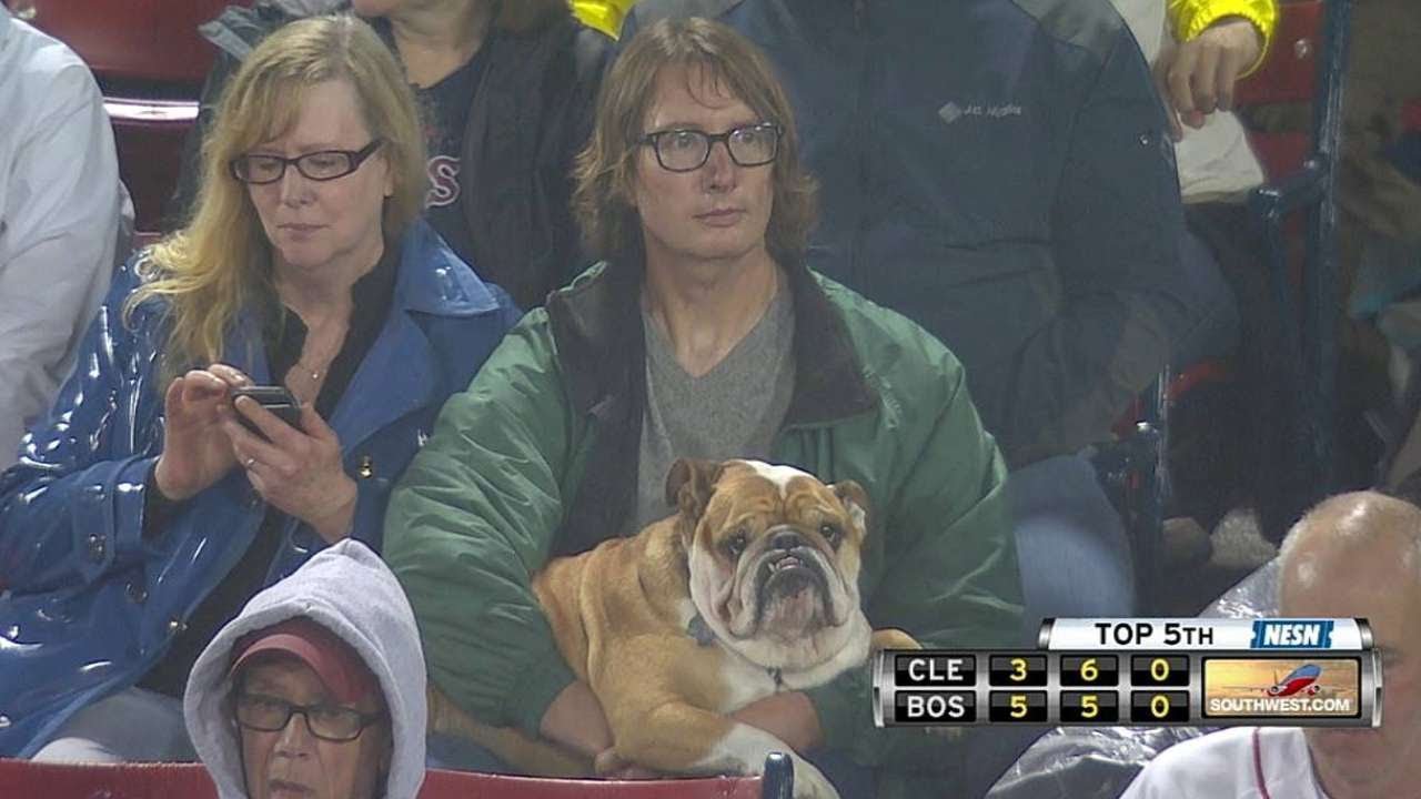CLE@BOS: Remy and Orsillo joke about a dog at Fenway