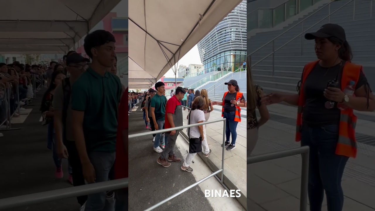 Salvadorenos entrando a nueva biblioteca de El Salvador, BINAES #elsalvador #conociendoelsalvador