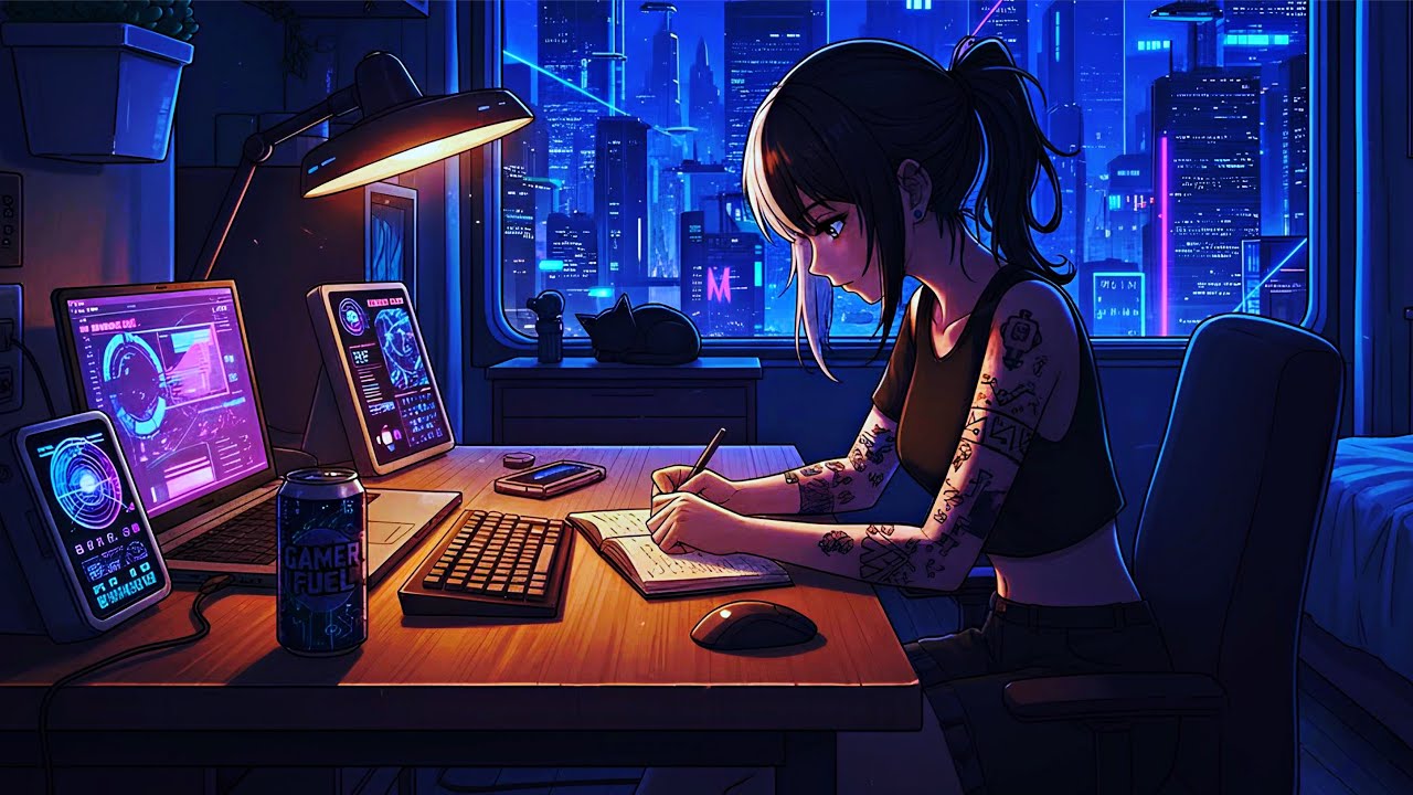 Late Night Study Room | Calm Lofi Music for Focus