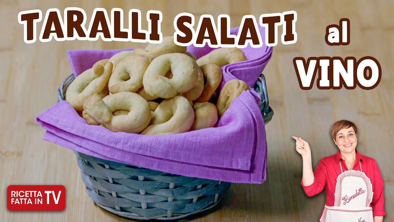 TARALLI SALATI AL VINO di Benedetta Rossi - Ricetta TV Fatto in Casa per Voi