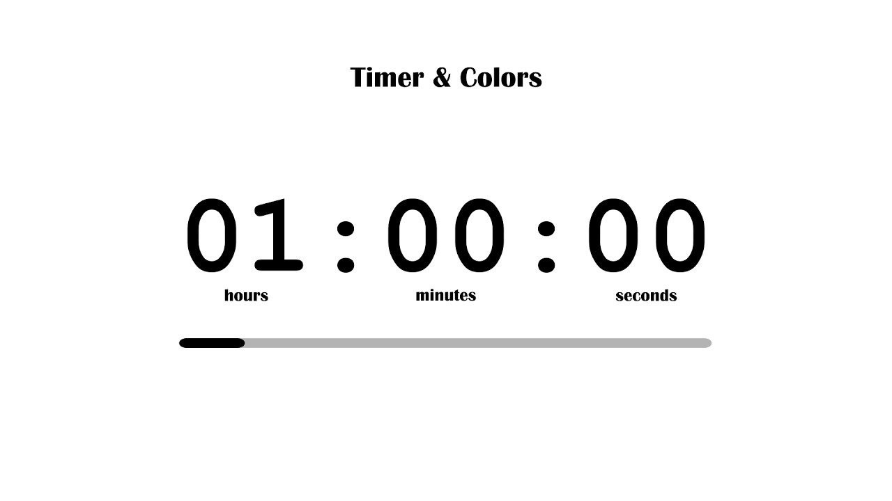🤍 1 Hour Timer |☁️ White Cloud Aura | Best Aesthetic Countdown For Studying | Full Screen