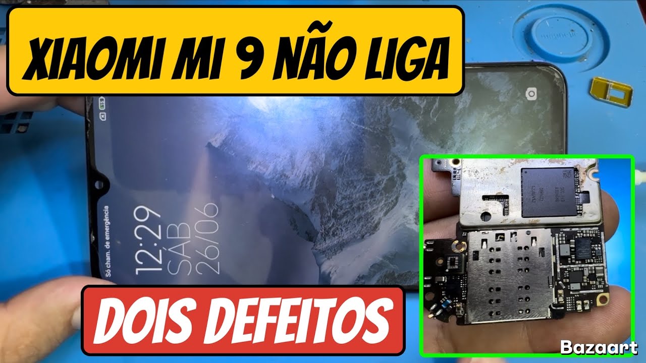 Xiaomi Mi 9 Não está ligando e não está carregando | Onde estava o defeito ? Resolvido