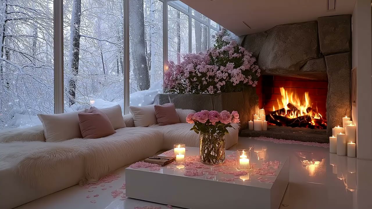 🔥🎼 Cozy Piano Fireplace Lounge | Soft Piano Melodies & Warm Fire Sounds for Calm, Study, and Focus