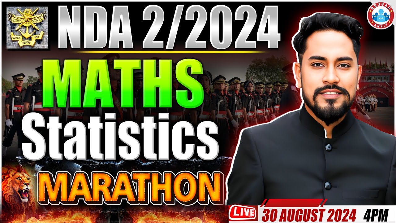 NDA 2 2024 Maths Statistics | NDA Marathon Classes 2024 | NDA Maths One Shot By Neeraj Baisla Sir