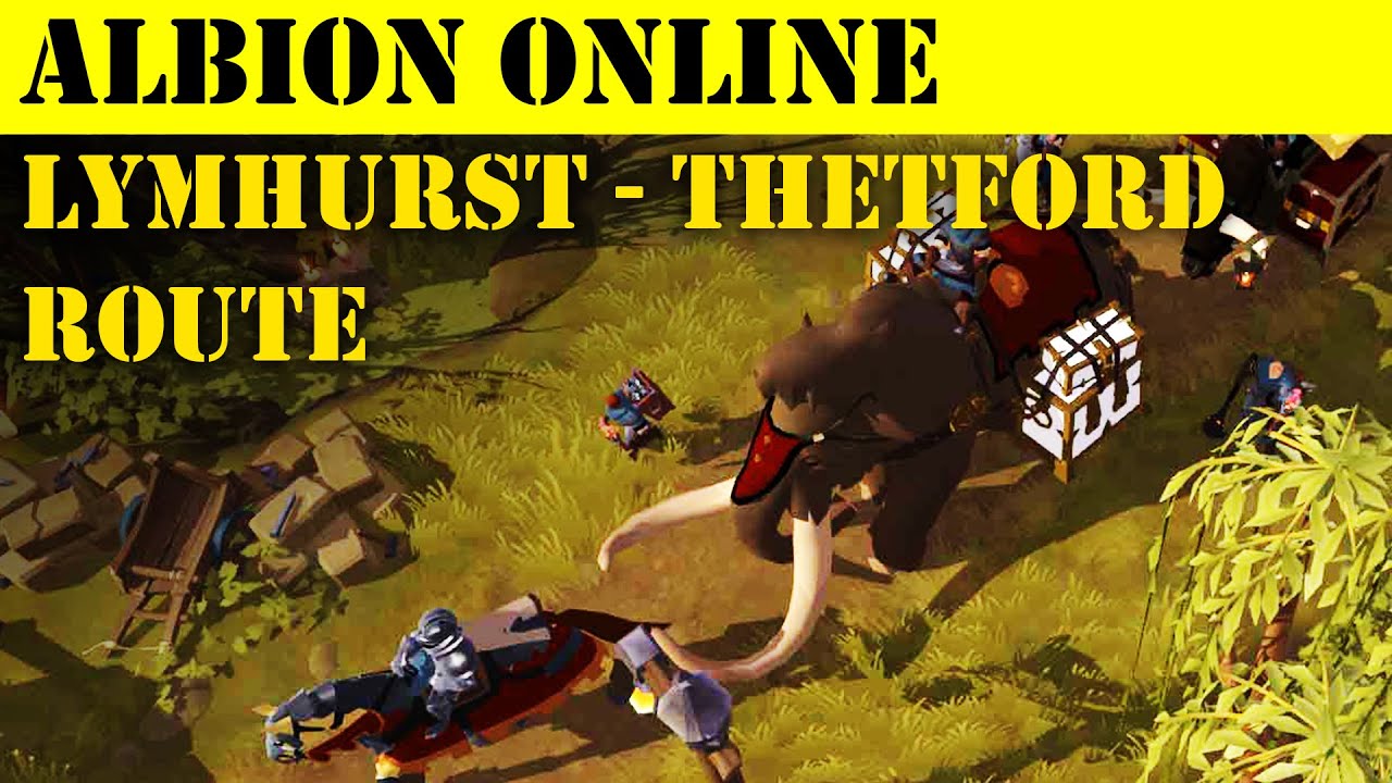 Albion Online | Lymhurst - Thetford faction trade route | Safe Version.