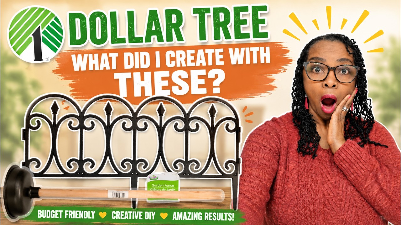 NEW DOLLAR TREE GARDEN FENCE DIY IDEA | Just Our Imagination Challenge