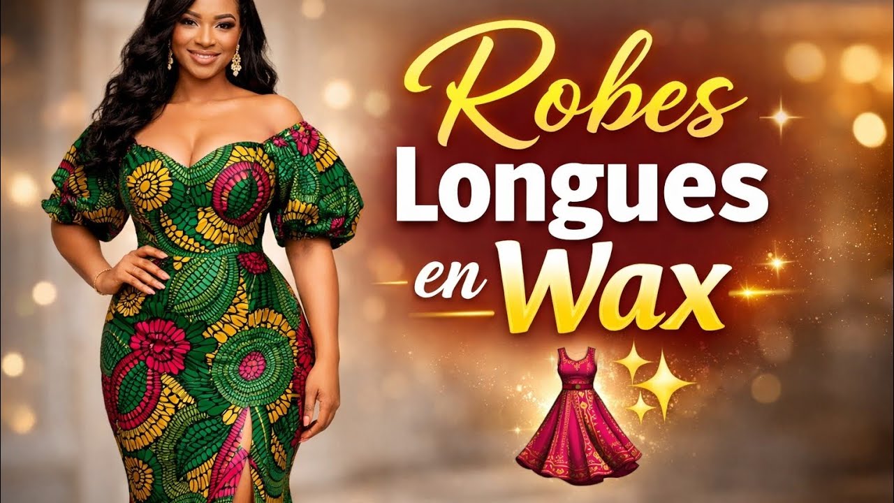 Inspiration Robes Longues en Wax | Style Élégant et Moderne 👑