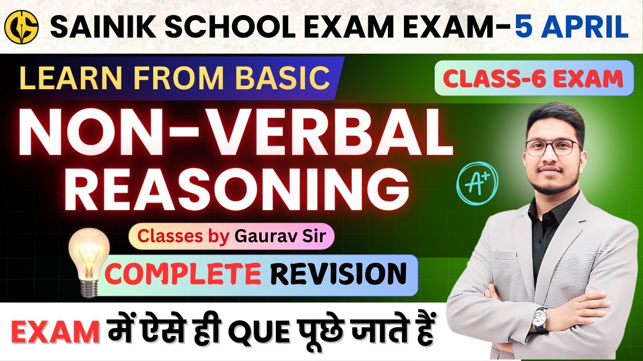 General Intelligence🔥Non-Verbal Reasoning Complete Revision by Gaurav Sir