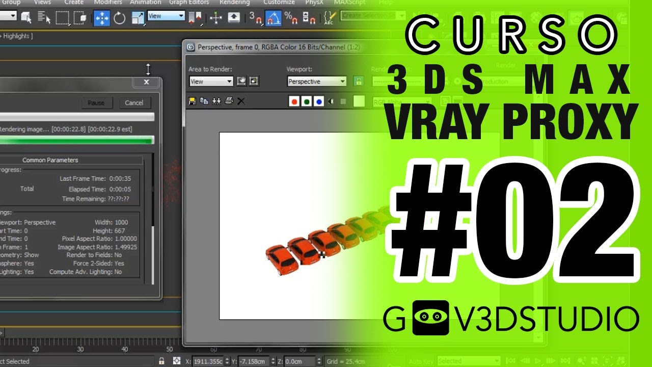 Vray Proxy en 3ds Max 02 Clonar de manera adecuada VRay Proxys