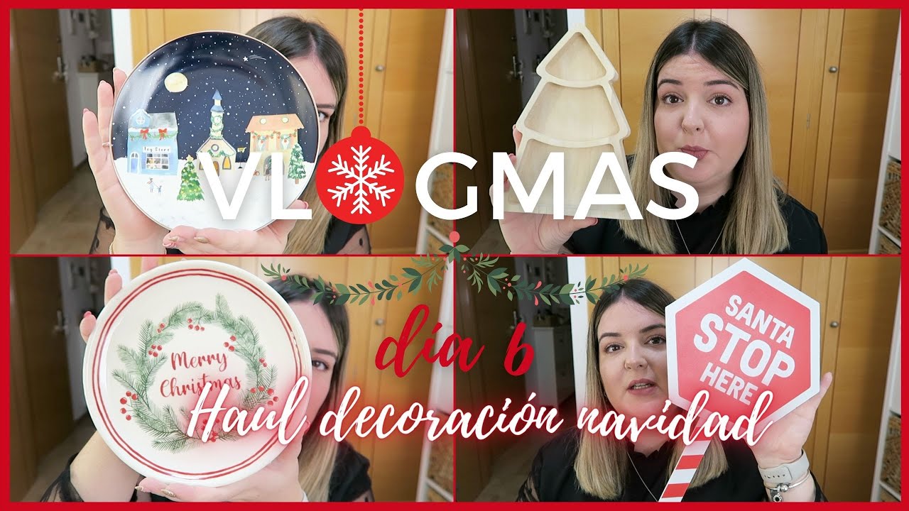 🎄VLOGMAS DÍA 6 🎄 HAUL DECORACIÓN NAVIDAD 😍 Adornos para el árbol, vajilla, decoración...