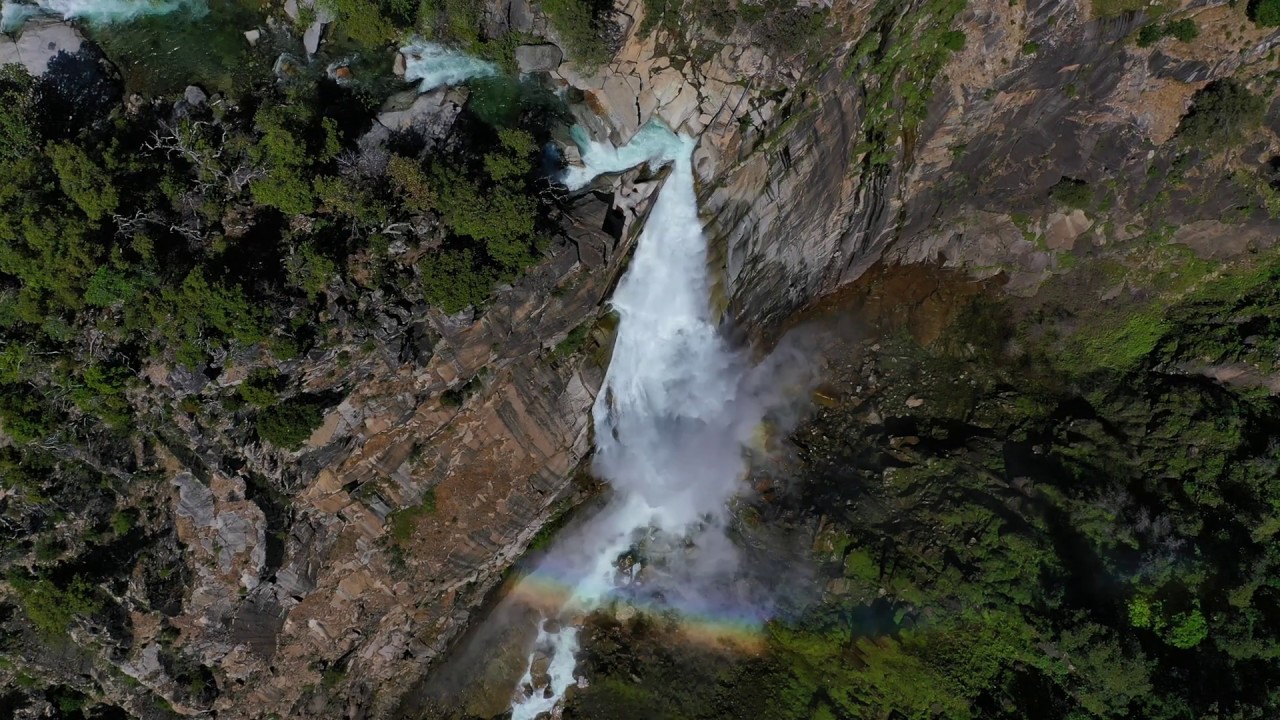 Feather Falls Plumas National Forest, CA - 4K UHD DRONE WATERFALL FOOTAGE