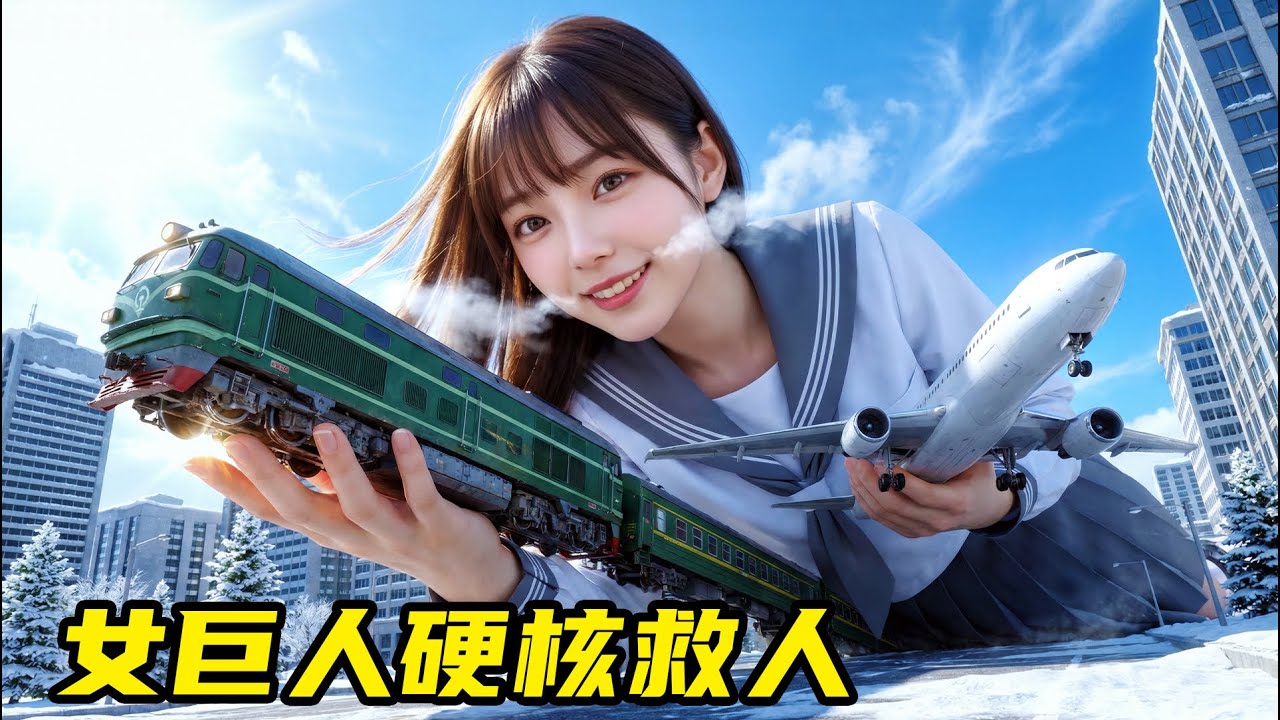 火車出軌飛機遇險？女巨人瞬間化險為夷！Train Derailment  Plane Emergency? Giantess Saves the Day in an Instant! Fantasy