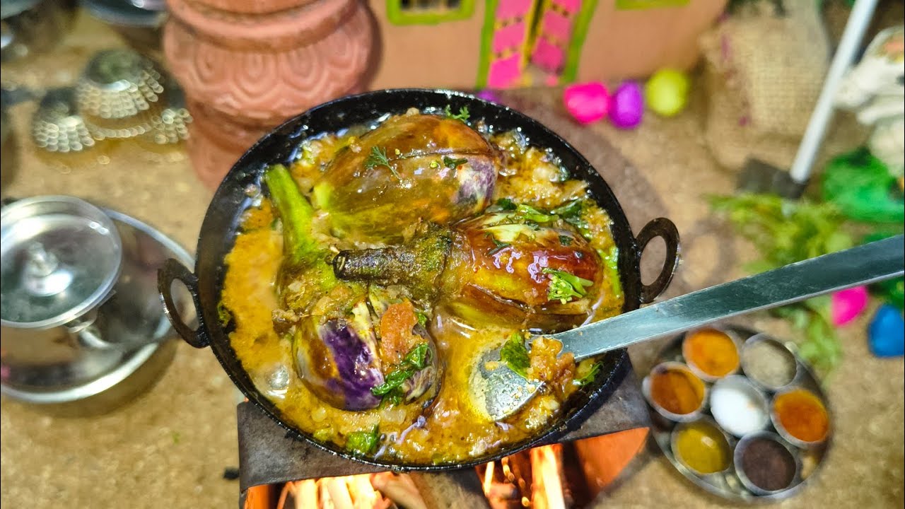 Mini masala vagechi recipe 🍆🍆🍆|वांगे ची भाजी|subscribe|