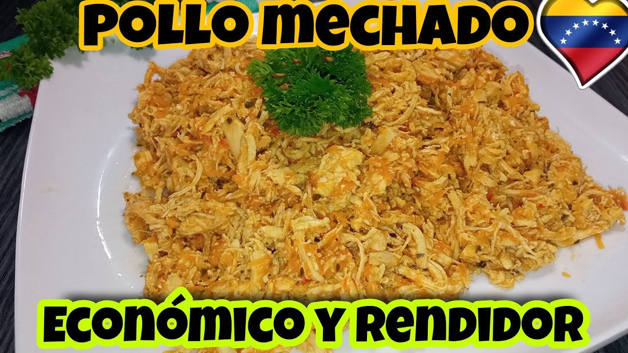 Pollo Desmechado |  pollo mechado o pollo desmenuzado Venezolano |  Receta Casera ideal para relleno