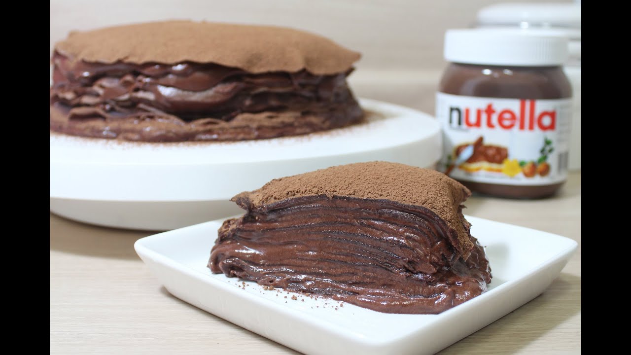 [The스쿱] # 61.악마의 누텔라 크레이프 케이크 (Nutella crepe cake)