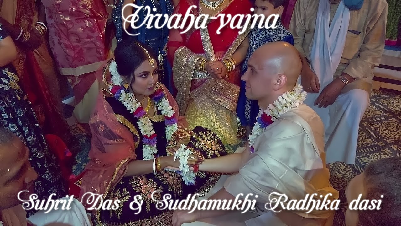 Vivaha-Yajna of Suhrit das & Sudhamukhi Radhika dasi at Jagannath temple (08.03.2021)