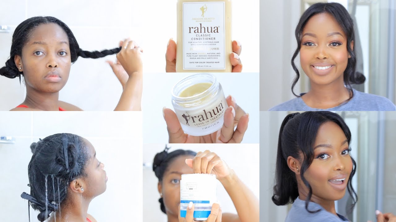 Luxury Relaxed Hair Wash Day with Mizani, Christophe Robin & Rahua