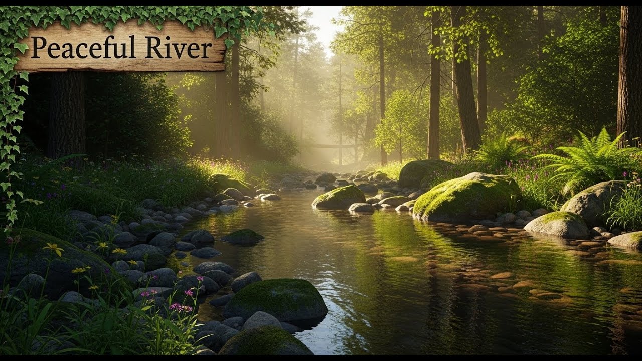 River Stream Ambience 🌊 Relaxing Water Sound for Focus, Study, and Serenity #942