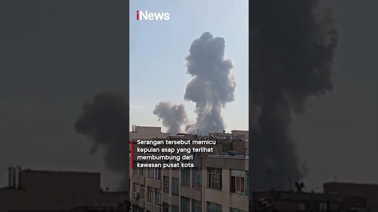 Israel Serang Iran!Ledakan Terjadi di Pusat Kota Teheran #shorts