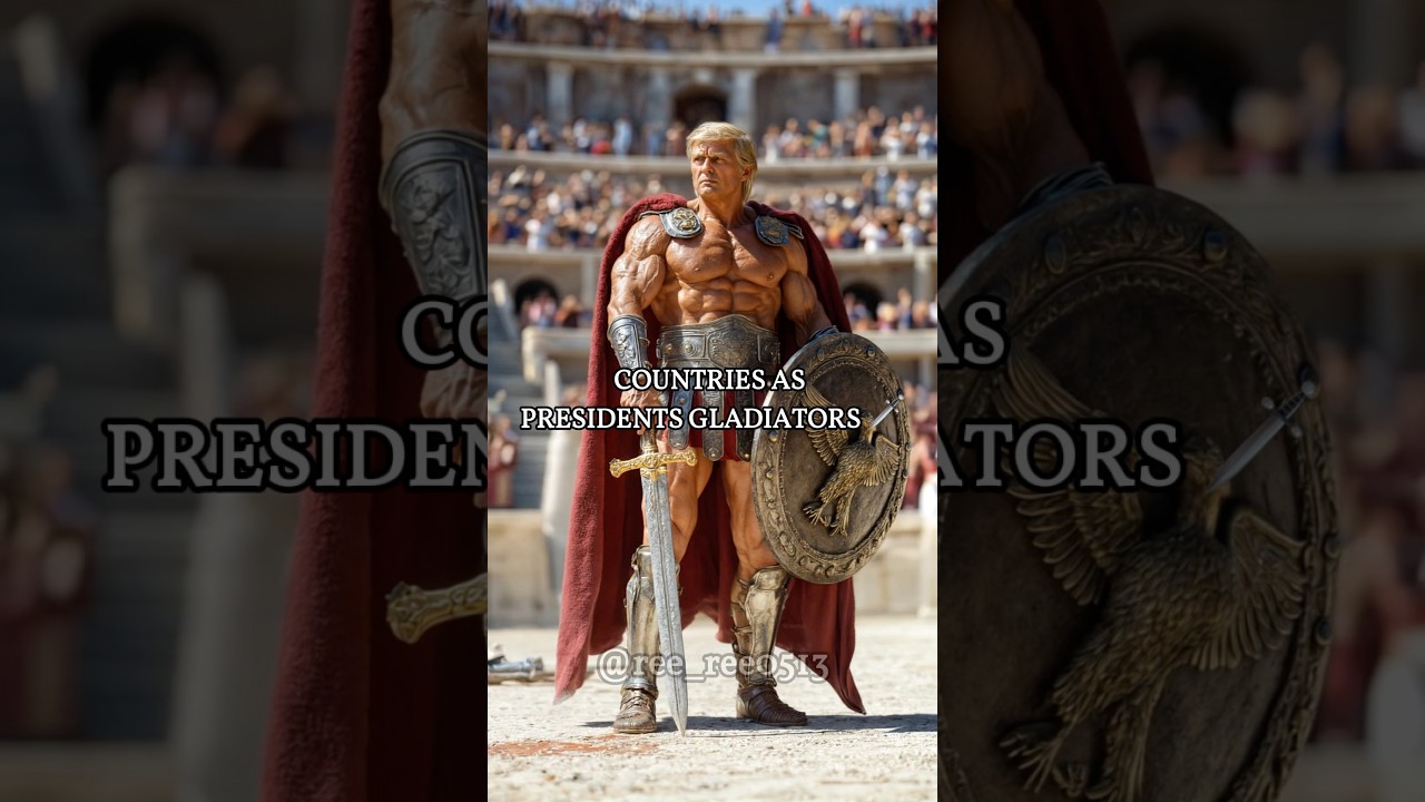 COUNTRIES AS PRESIDENTS GLADIATORS #aiart #ai #president #gladiator #country