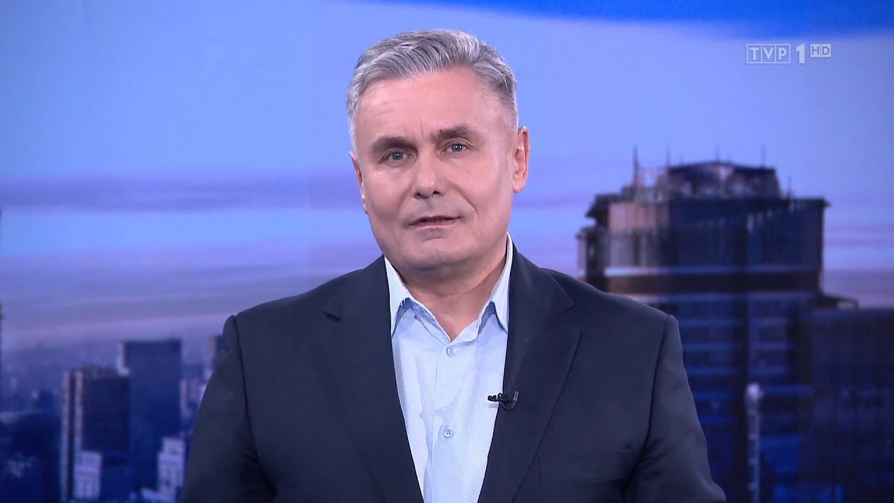 Special announcement instead of evening news on TVP1 (2023-12-20)